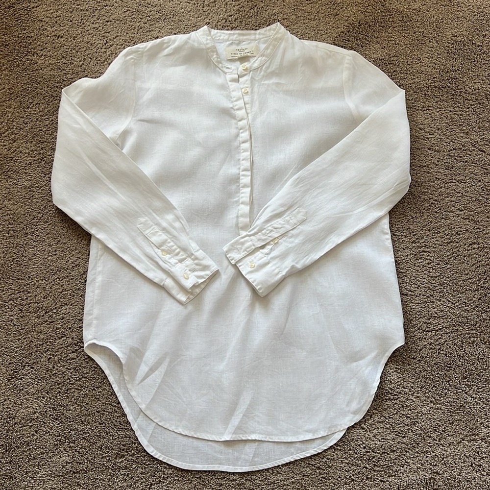 TROVATA Linen Tori Henley Tunic